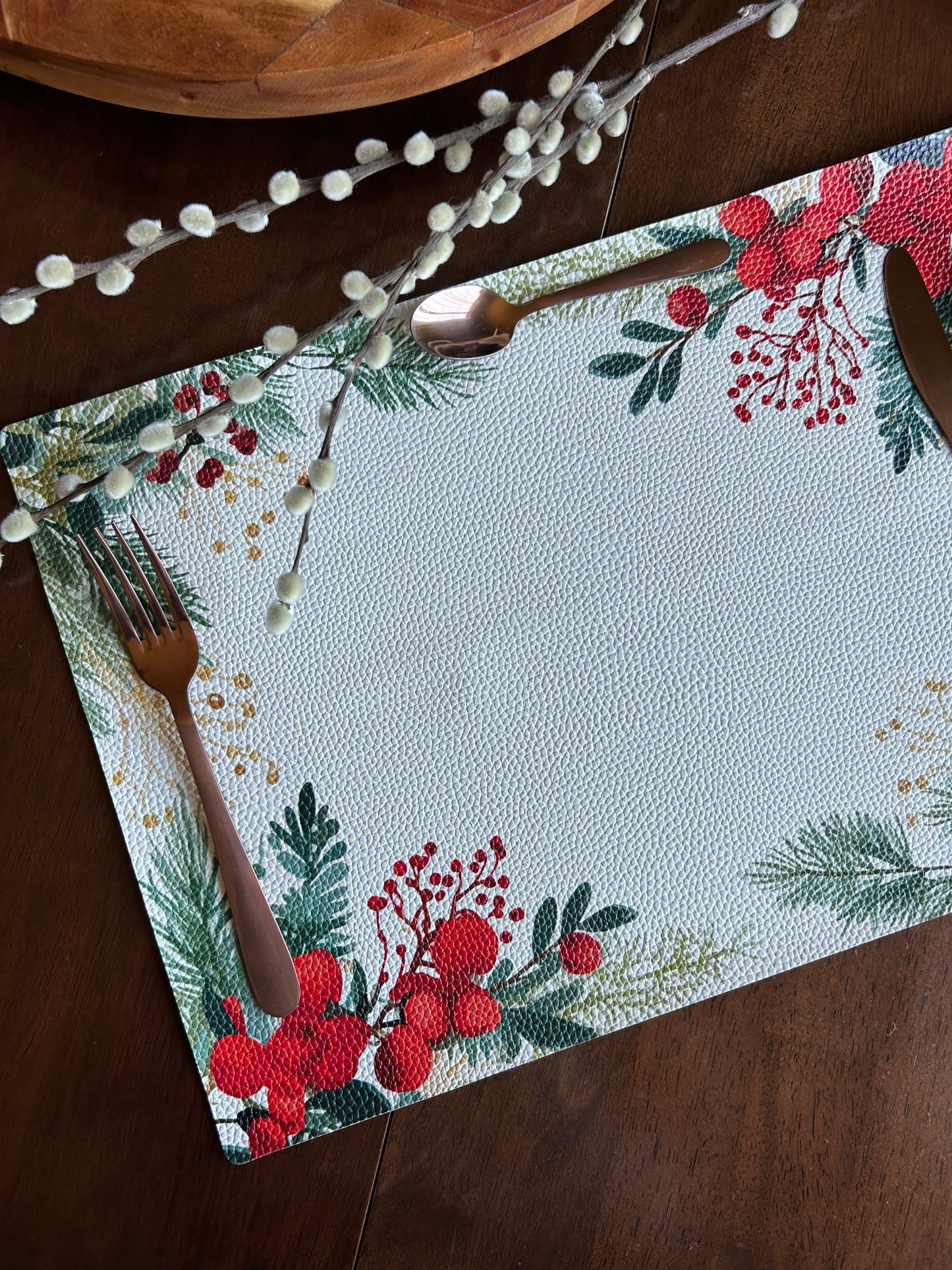 Rectangular Floral Navidad