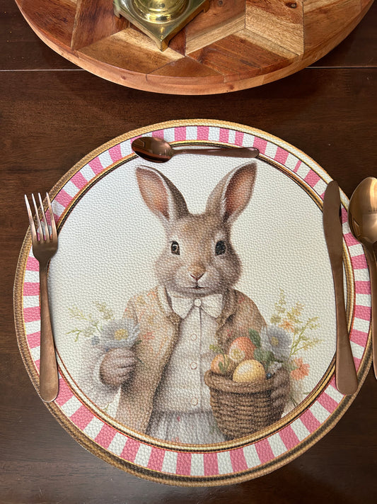 Conejo de Pascua Rosa